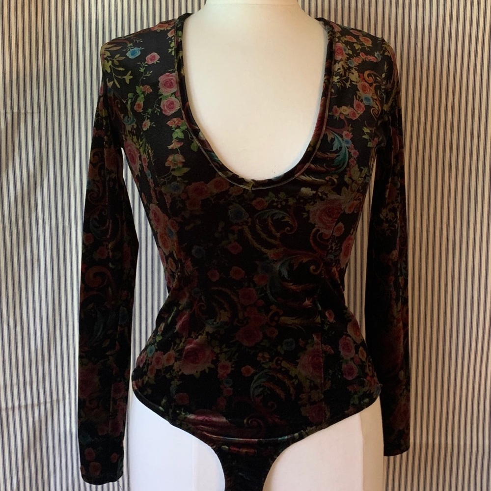 Velvet Floral One Piece